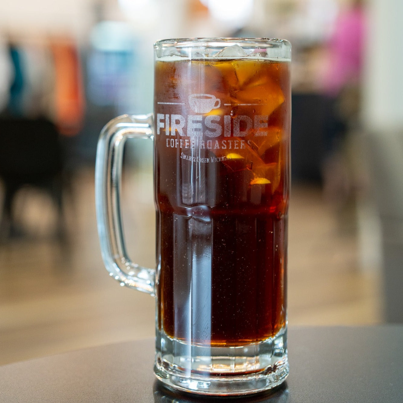 20oz Glass Stein-Style Etched Mug