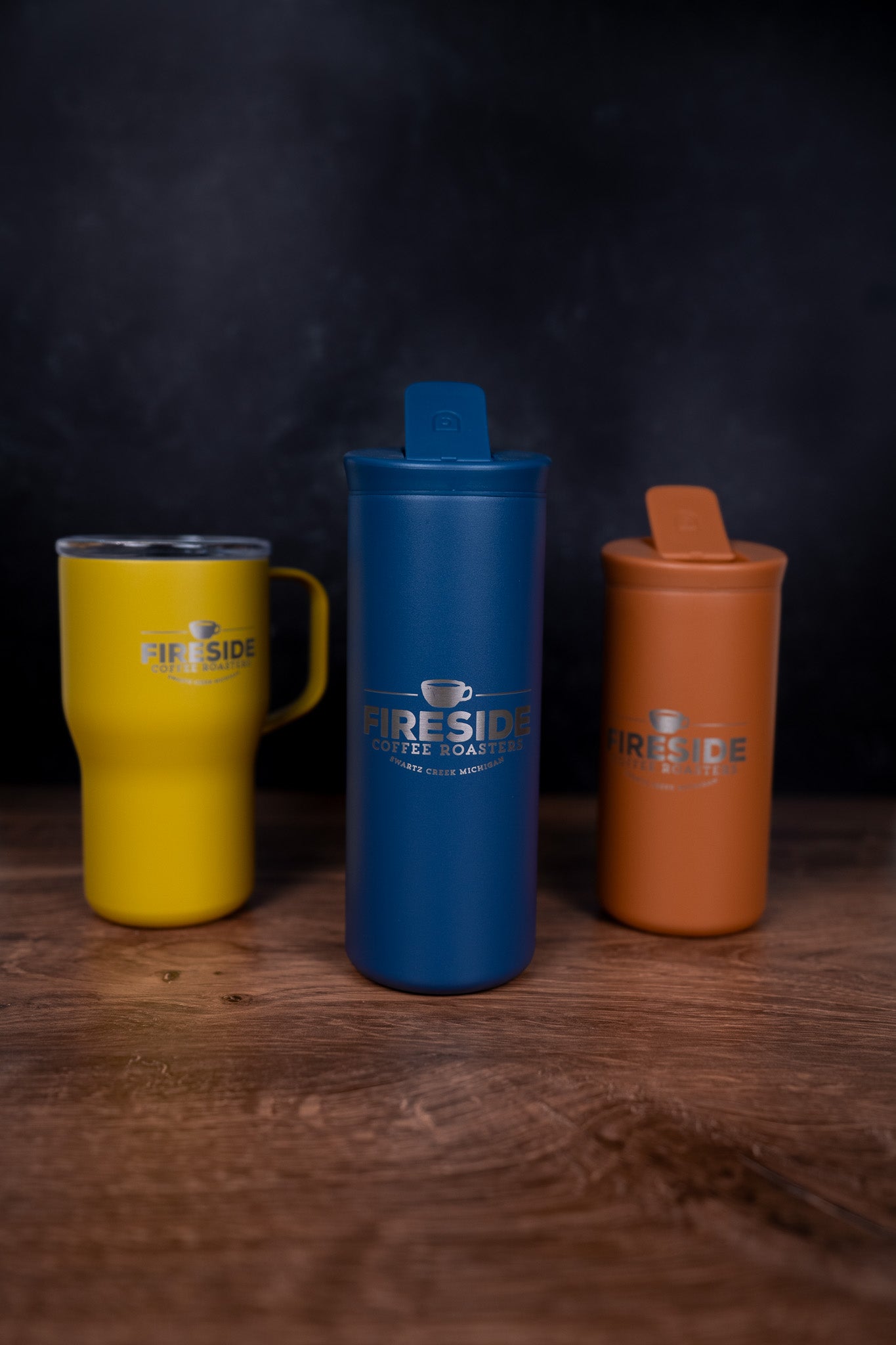16oz Etched Ceramic Lined Travel Mug Tumbler - Pacific Blue