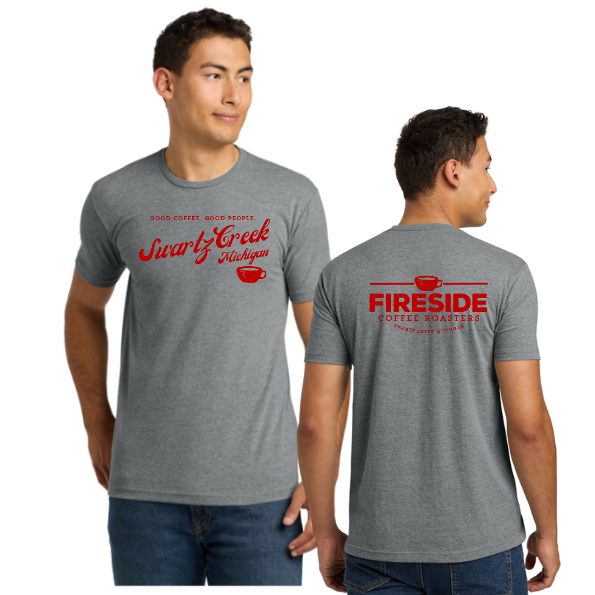T Shirt - Good Coffee. Good People. Swartz Creek, Michigan