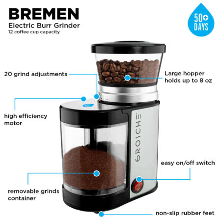 BREMEN ELECTRIC Burr Coffee Grinder