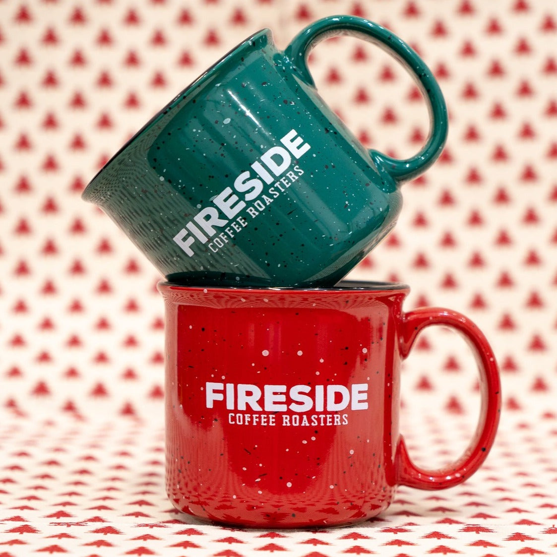 Green Speckled Campfire Mug