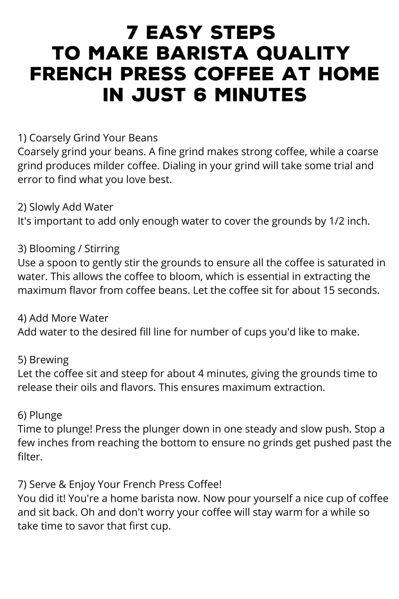 French Press with Thermometer Insulated Stainless Steel Coffee Maker
