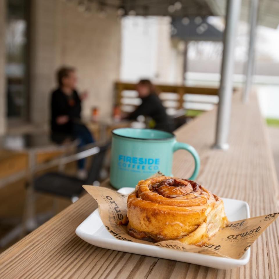 Inside the Fireside Coffee Co. coffee shop in Swartz Creek, Michigan