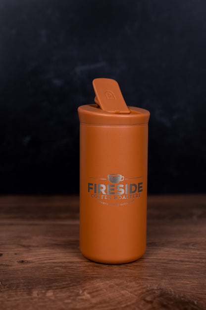 12oz Etched Ceramic Lined Travel Mug Tumbler