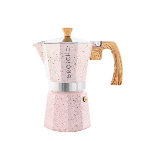 MILANO STONE Stovetop Espresso Maker - Pink