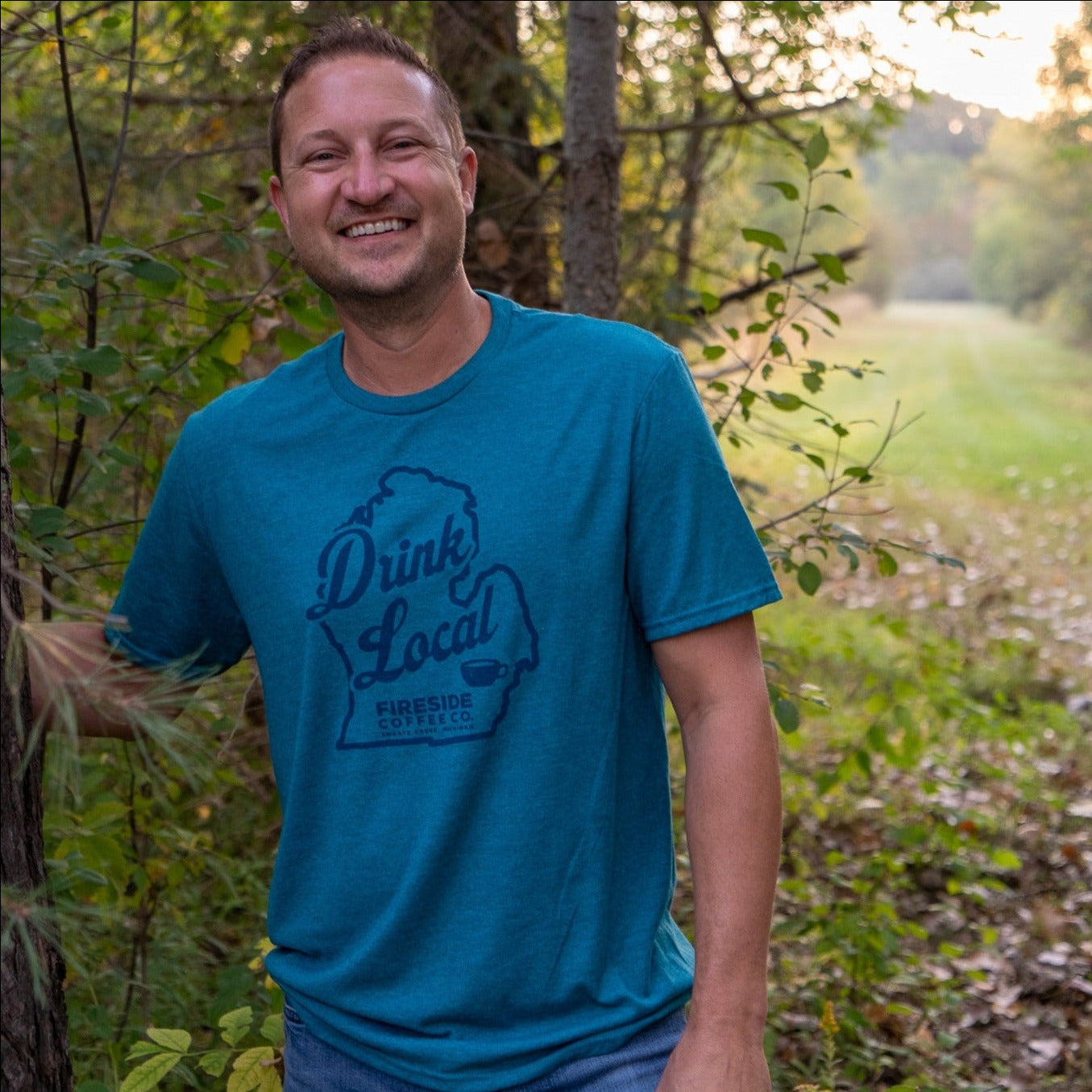 "Drink Local" T-Shirt - Teal