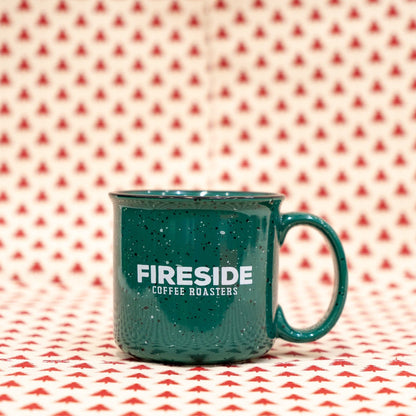 Green Speckled Campfire Mug